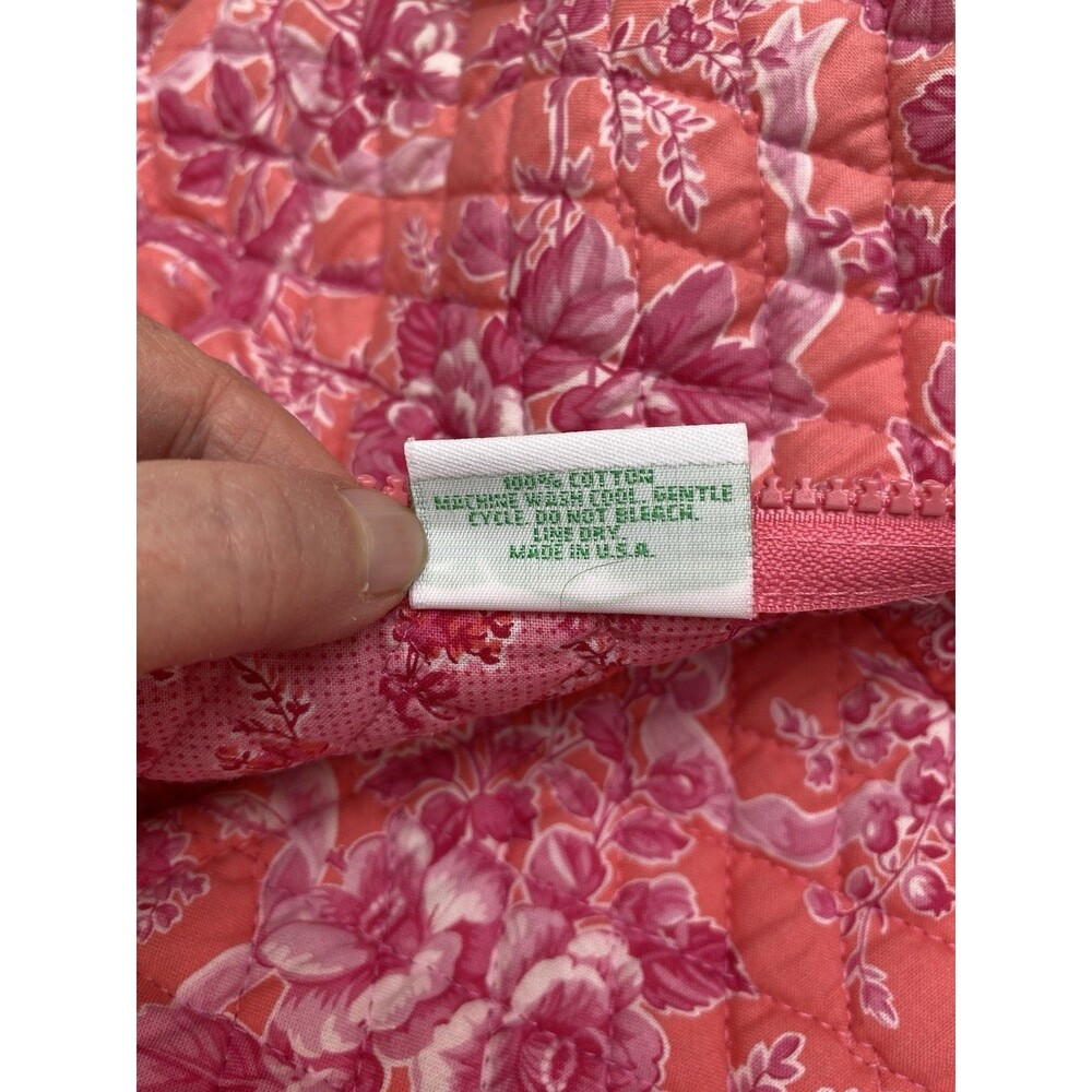 Vintage Vera Bradley Pink HOPE TOILE Large 20”  Duffel Bag Retired Travel Purse - Picture 6 of 9